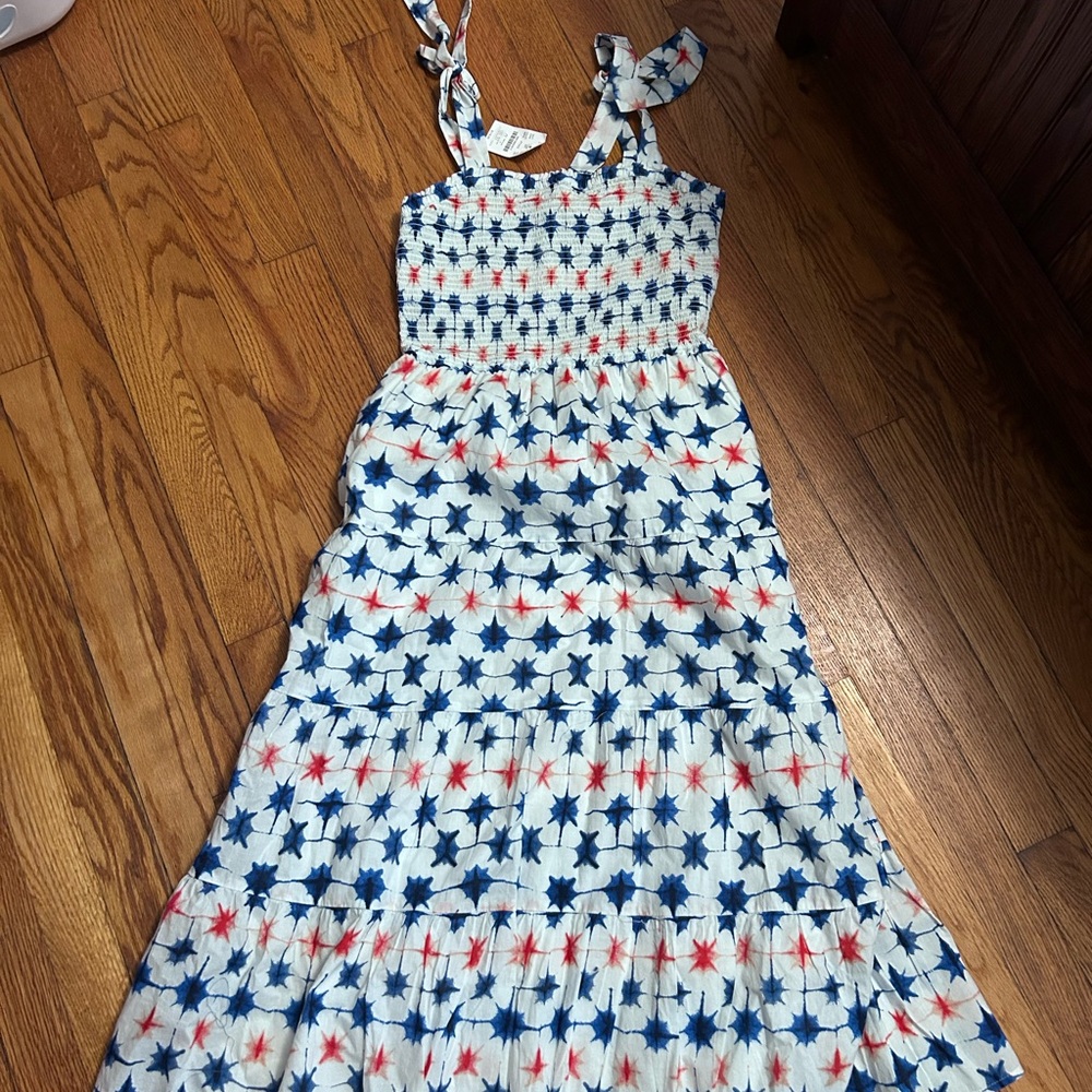 J. Crew Factory Star Patterned Maxi Dress